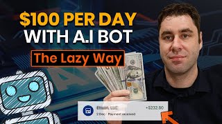 Lazy Way To Make Money Online With AI For Beginners In 2024 100Day [upl. by Anilev625]