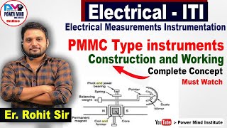 PMMC instruments  Construction and Working  Complete Concept  Electrical Measurements instrument [upl. by Anjela]