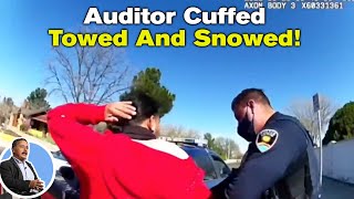 Auditor Cuffed Towed And Snowed [upl. by Aikaz]