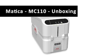 Matica  Unboxing a MC110 card printer [upl. by Tihw]