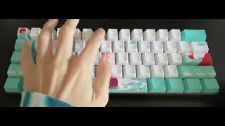 RK61 With Coral Sea KeyCaps SoundTestASMR [upl. by Avlasor]