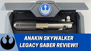 Star Wars Galaxys Edge  Anakin Skywalker Legacy Lightsaber Review [upl. by Oshinski]