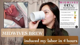 MIDWIVES BREW quotI WENT INTO LABOR IN 4 HOURSquot [upl. by Cohlette]