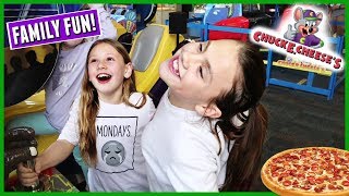 Family Fun At Chuck E Cheese With The Kids [upl. by Melisa447]