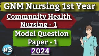 Community Health Nursing Model Question 2024  Gnm Nursing 1st Year [upl. by Athallia]