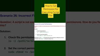 How to Set Permission For Script in Linux shorts short shortvideo [upl. by Japha]