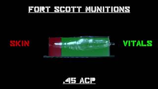 Fort Scott Munitions 180gr 45 acp vs Clear Ballistics Gel [upl. by Umeko]