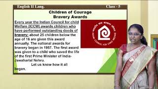 Samveda 5th English Children of Courage Bravery Awards 1of 2 5 SLE 22 [upl. by Hussey]