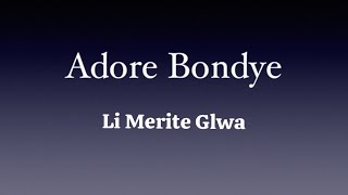 Adore Bondye [upl. by Assetak]