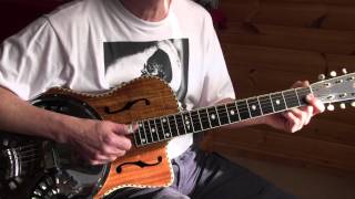 Fingerpicking Blues Lesson  Slow Texas Blues in A  TAB avl [upl. by Aicena]