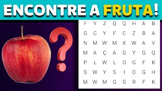 CAÇA PALAVRAS  Qual é a Fruta  QUIZ [upl. by Michaele660]