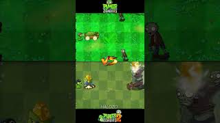 Pvz vs pvz 2  Mega Gatling Pea Cob Cannon Plant Team Vs Gargantuar zombie shorts [upl. by Adelric536]