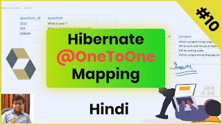 10 OneToOne Mapping  Hibernate Mapping  Hibernate Tutorial in hindi [upl. by Brigg809]