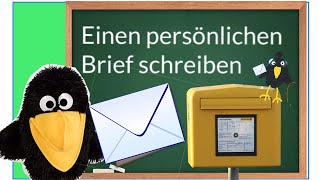 Einen persönlichen Brief schreiben💌 Aufsatz Deutsch Grundschule [upl. by Avon]