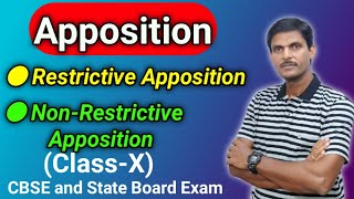 Apposition  Appositive Phrase  Restrictive and Nonrestrictive Apposition [upl. by Eilrac]