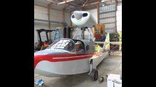 Bill Tabbert starting up his Volmer VJ22 Seaplane [upl. by Ventre]