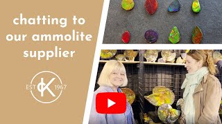 Chatting To Our Ammolite Supplier at Tucson Jewellery Show [upl. by Meluhs]