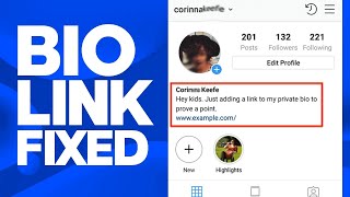 How To Fix Instagram Bio Link Not Working  Links Not Clickable Fixed [upl. by Kiersten]