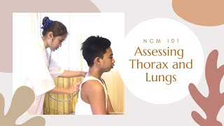 Assessing Thorax and Lungs [upl. by Anurb]