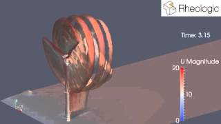 Wind turbine CFD simulation [upl. by Eciral]