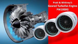 Pratt amp Whitneys Geared Turbofan Engine PW1000G How does it work [upl. by Aivuy916]