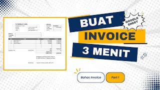 Buat Invoice Google Sheet Otomatis Spreadsheet [upl. by Heilner]