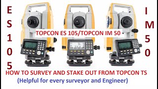 Topcon ES 105 total station  Sokkia IM 50 total station survey [upl. by Sudhir]