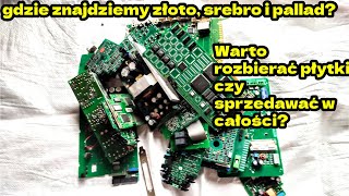 Jak i z czego wyciągać złoto pallad srebro miedź mosiądz Odzysk z elektroniki [upl. by Denbrook]