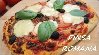 Pinsa Romana  Homemade Pinsa Romana Recipe  Ancient Roman Style Pizza  Pinsa Recipe [upl. by Yeloc]