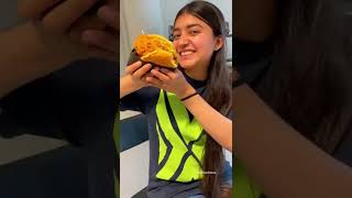 I tried high chicken burger in Expo2020shortsyoutubeshortsyshortsexpo2020dubaifoodcrispyburger [upl. by Ancel]