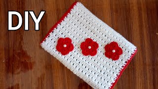 How To Crochet a Holy Book Cover  Crochet Book Case Tutorial for Beginners [upl. by Anirdua468]