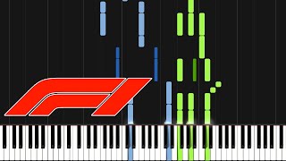 Formula 1 Theme Song  Brian Tyler Piano Tutorial Synthesia [upl. by Maurili]