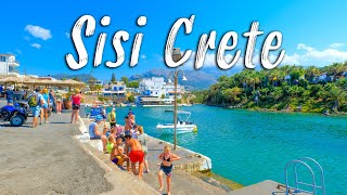 Crete Greece Sisi Crete walking tour in 4K Greece 2022 [upl. by Eneleh984]