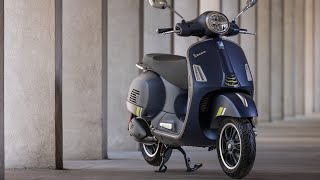 Piaggio Vespa GTS SuperTech 2023 Exterior Interior Driving [upl. by Yelknirb965]