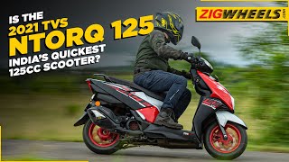 2021 TVS NTorq 125 Race XP Is India’s Quickest 125cc Scooter  ZigWheelscom [upl. by Salba899]