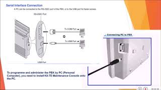 PANASONIC KXTES 824 INITIAL SETTING AND PC PROGRAMMING Part 1 [upl. by Lathrope]