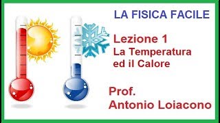 LA FISICA FACILE  Lezione 01  La Temperatura ed il Calore [upl. by Neelahs]