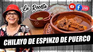 Chilayo de espinazo de puerco La Receta [upl. by Llednav]