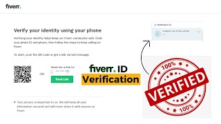 How To Verify Fiverr Account  Fiverr Id Verification Process  💯 Verified [upl. by Nylaret]