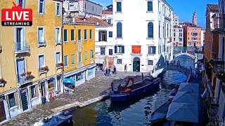 🔴 Venice Italy Live Webcam  Dorsoduro in Live Streaming from Hotel American Dinesen  Full HD [upl. by Savick541]