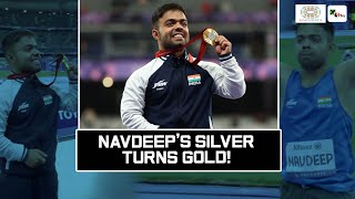 Paralympics 2024  Indias para Javelin thrower Navdeep Singh wins gold with recordbreaking throw [upl. by Malinde]