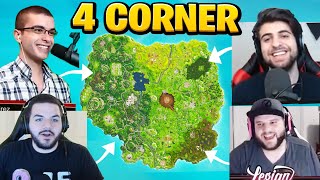 The FOUR CORNER Challenge in OG Fortnite [upl. by Tegan805]