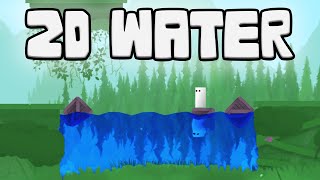 Unity 2D Water Tutorial in 100 Seconds Dynamic Waves  Reflection Shader [upl. by Noremak]