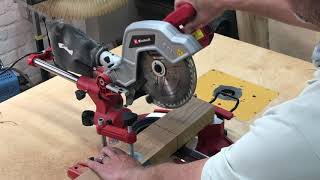 Einhell 216 Sliding Compound Mitre Saw  First Look [upl. by Neneek]