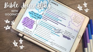 Digital Bible Journal with Me  Digital Bible Journaling GoodNotes [upl. by Ennirroc]