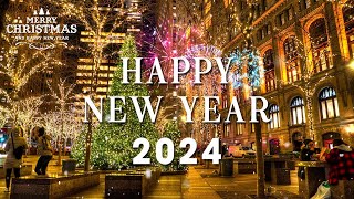 Happy New Year 2024 🎁 Best Happy New Year Music 2024 🎉 Beautiful New Years Eve Ambience 2024 [upl. by Shaeffer]