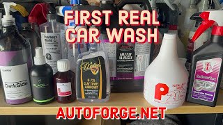 First Decontamination Wash Car Wash and Prep Wash And Seal Car Care Autoforgenet [upl. by Oihsoy494]