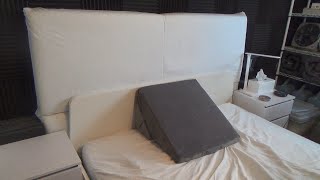 ALL SET HEALTH ADJUSTABLE BED WEDGE PILLOW UNBOXING AND REVIEW WEDGE TRIANGLE PILLOWS [upl. by Beisel127]