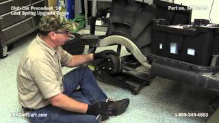 Club Car Precedent Heavy Duty Leaf Springs  How to Install on Golf Cart Rear [upl. by Delacourt]