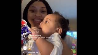 Lil Durk amp india Royale On live With There Daughter [upl. by Nevaeh]